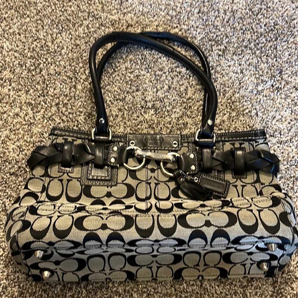 Coach Hampton Signature Carryall Satchel